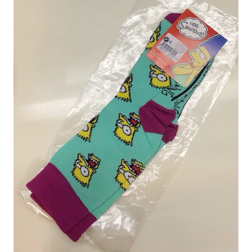 Bart The Simpsons Crew Socks - Picture 3 of 3